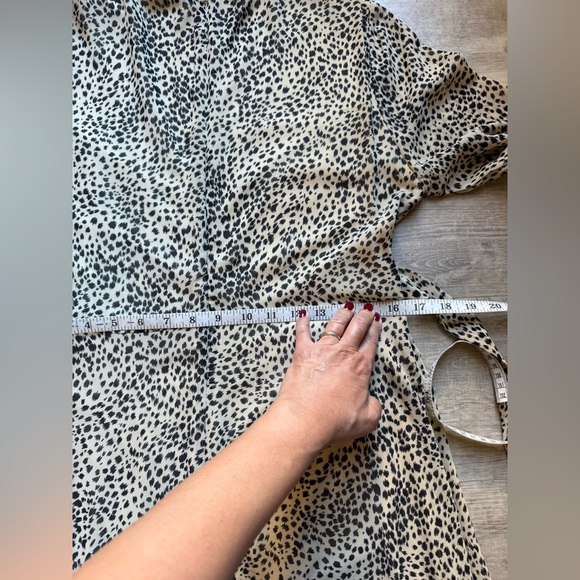 Baltic Born Cha Cha Leopard Print Long Sleeves Maxi Dress Size L - Picture 14 of 14